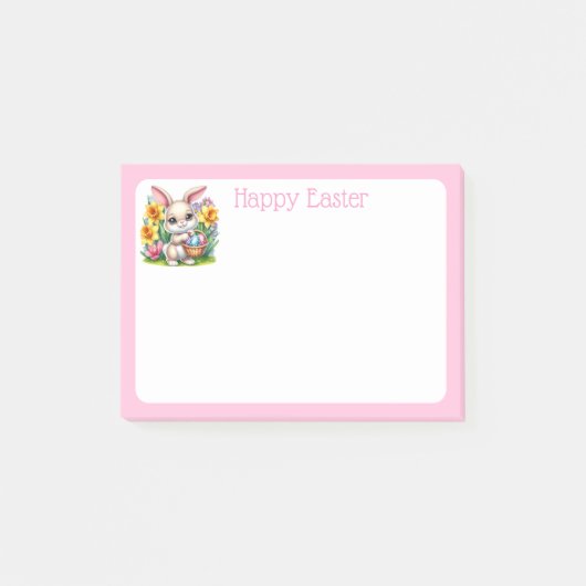 Osterhasen-Notizen Post-it Klebezettel (Vorderseite)