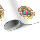 Osterhasen-Ostereier Geschenkpapier (Rolleneckpunkt)