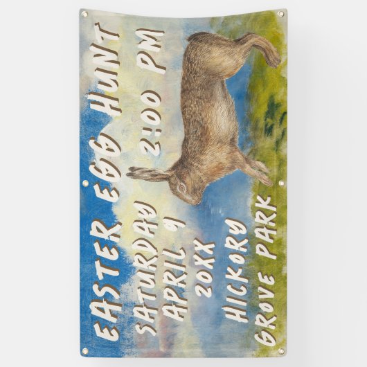 Osterhasen-Ostereier-Suche-Banner Banner (Vertikal)