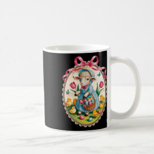 Osterhasen-Ostereier-Suche Lamm Vintage Frühling R Kaffeetasse