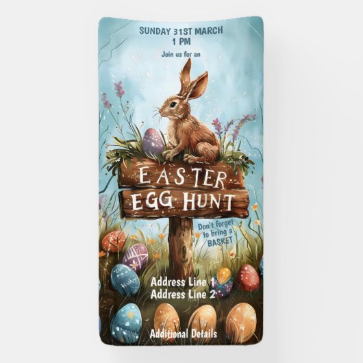 Osterhasen - Ostereierjagd Banner (Vertikal)