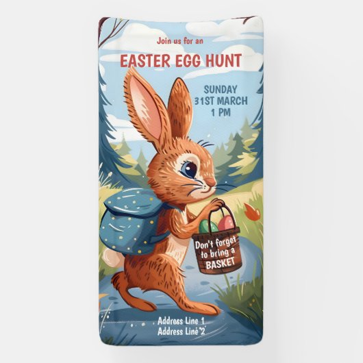 Osterhasen - Ostereierjagd Banner (Vertikal)