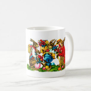 Osterhasen-Ostergeschenk im Vintage-Stil Kaffeetasse