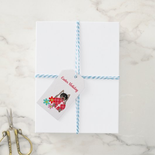 Osterhasen, Ostern Geschenkanhänger (Mit Garn)