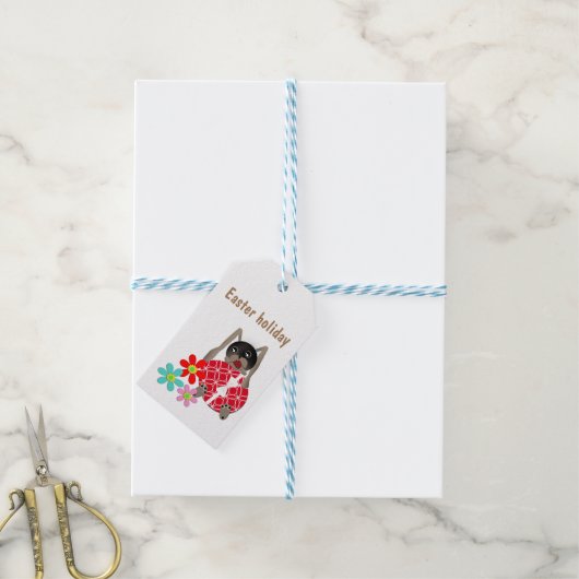 Osterhasen, Ostern Geschenkanhänger (Mit Garn)