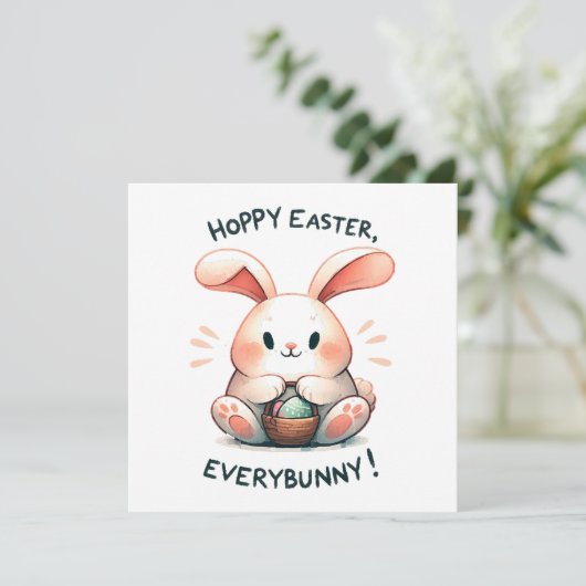 Osterhasen Ostern, Jedermann! (Stehend Vorderseite)