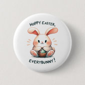 Osterhasen Ostern, Jedermann! Button (Vorderseite)