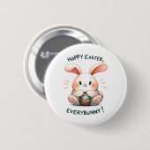 Osterhasen Ostern, Jedermann! Button (Vorne & Hinten)