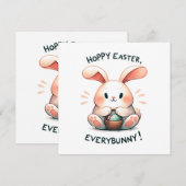 Osterhasen Ostern, Jedermann! Einladung (Vorne/Hinten)