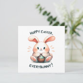 Osterhasen Ostern, Jedermann! Einladung (Stehend Vorderseite)