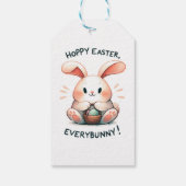 Osterhasen Ostern, Jedermann! Geschenkanhänger (Rückseite)