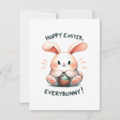 Osterhasen Ostern, Jedermann! Mitteilungskarte (Rückseite)