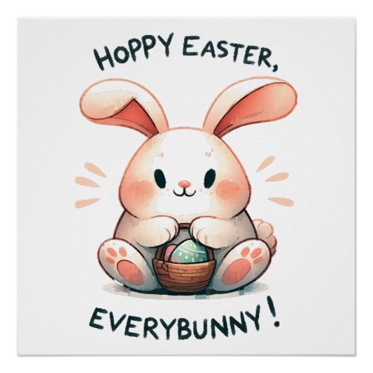 Osterhasen Ostern, Jedermann! Poster (Vorderseite)