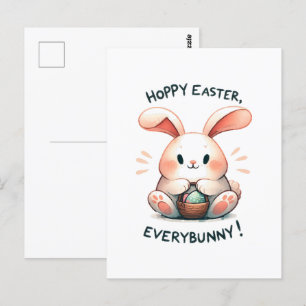 Osterhasen Ostern, Jedermann! Postkarte