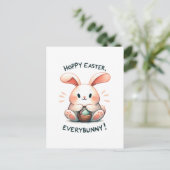 Osterhasen Ostern, Jedermann! Postkarte (Stehend Vorderseite)