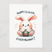 Osterhasen Ostern, Jedermann! Postkarte (Vorderseite)