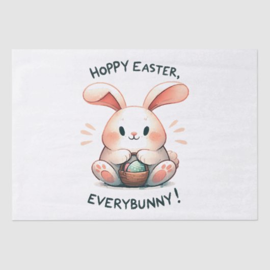 Osterhasen Ostern, Jedermann! Seidenpapier (Vorderseite)