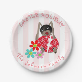 Osterhasen, Ostern Pappteller