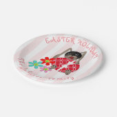 Osterhasen, Ostern Pappteller (Schrägansicht)