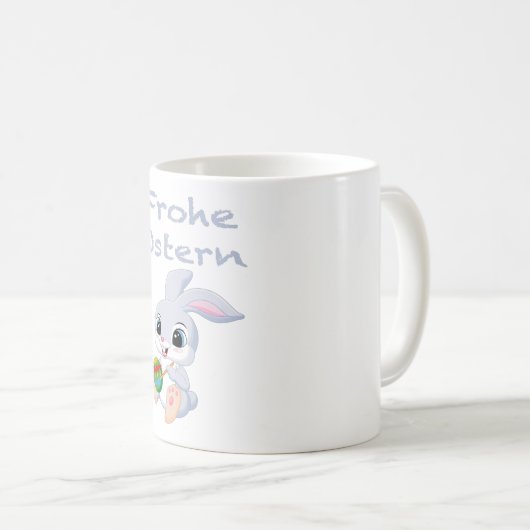Osterhasen, Ostern, Sonne Kaffeetasse (VorderseiteRechts)