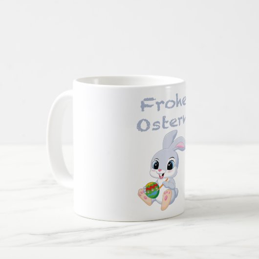 Osterhasen, Ostern, Sonne Kaffeetasse (Vorderseite Links)