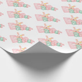 Osterhasen-Osterwackelpapier Geschenkpapier (Ecke)