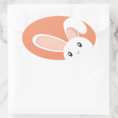 Osterhasen Ovaler Aufkleber (Tasche)