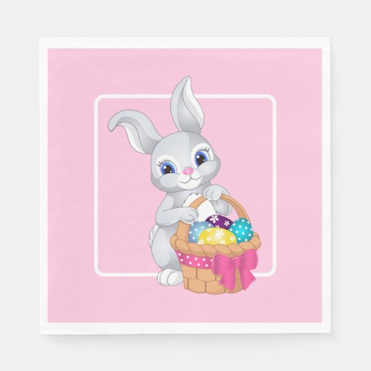 Osterhasen Party mit mehreren Größen Serviette (Vorderseite)