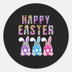 Osterhasen Pastell Frühling Suche Eier Hase Frohe Runder Aufkleber