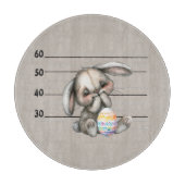 Osterhasen-Polizeiaufstellung Schneidebrett (Vorderseite)