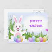 Osterhasen-Postkarte Feiertagspostkarte (Vorne/Hinten)