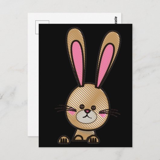 Osterhasen Postkarte. Postkarte (Vorne/Hinten)