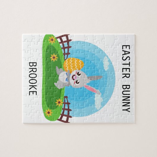 Osterhasen-Puzzle personalisiert. Puzzle (Horizontal)