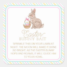 Osterhasen Quadratischer Aufkleber