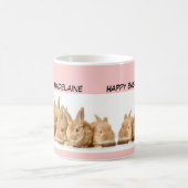 Osterhasen-Rosa personalisiert Kaffeetasse (Mittel)