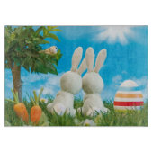 Osterhasen-Schneidebrett Schneidebrett (Vorderseite)