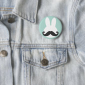Osterhasen-Schnurrbart-Knopf Button (Beispiel)