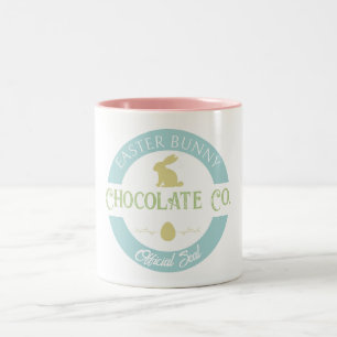 Osterhasen-Schokoladenfirma Pastell Zweifarbige Tasse