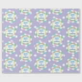 Osterhasen Sonderlieferung Lila Polka Dots Geschenkpapier (Flach)