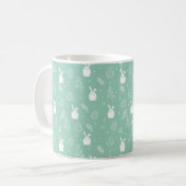 Osterhasen-Tasse – Ostereier-Muster Kaffeetasse (Vorderseite Links)