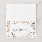 Osterhasen Thema Gedeckte Platzkarte (Außenseite Aufgefaltet)