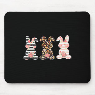 Osterhasen-Trio-Shirt Hase Leopard Passende Cu Mousepad