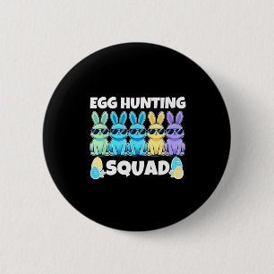 Osterhasen-Trupp Humor Ostereierjagd-Tag Button