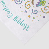 Osterhasen-Überraschungs-Blau Seidenpapier (Ausschnitt)