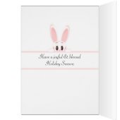 Osterhasen und bunte Eier auf Weiß (Innen (Links))