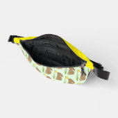 Osterhasen und Daffodische Blume Gemustert Bauchtasche (Offen)