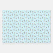 Osterhasen und Ei gemustert Geschenkpapier Set (Vorderseite 3)