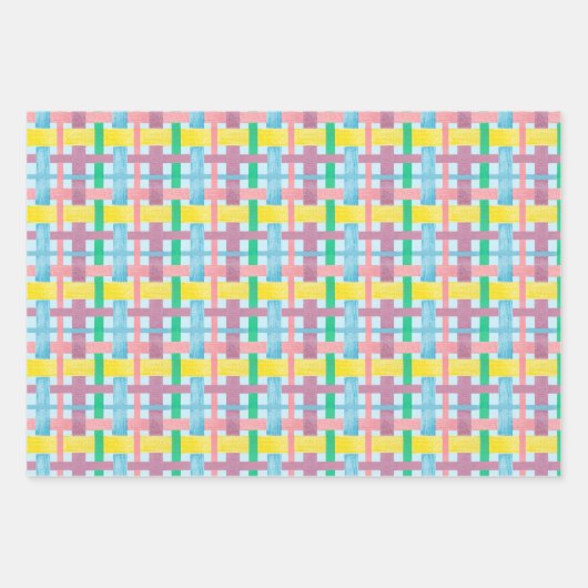 Osterhasen und Ei gemustert Geschenkpapier Set (Vorderseite 2)