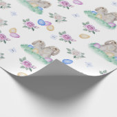 Osterhasen und Eier Geschenkpapier (Ecke)