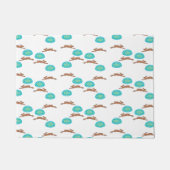 Osterhasen und Eier in Weiß Fußmatte (Vorderseite)